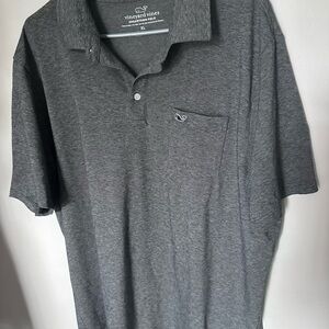 Vineyard Vines Gray Edgartown Polo Shirt Casual Professional Style